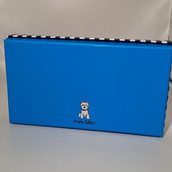 1363 Marc Tetro Westie Red Zippered Clutch Wallet NWT - Picture 10 of 11